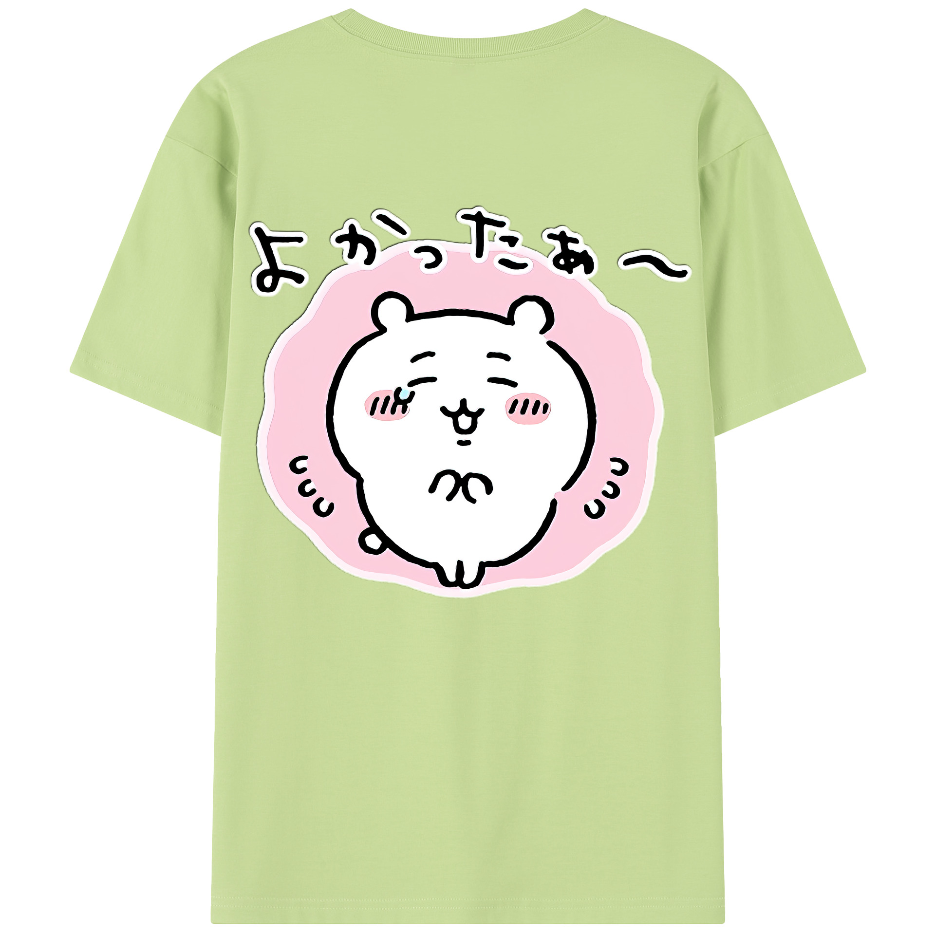 （画像用） ちいかわ ちいかわ Chii-kawa chiikawa 綿100％半袖Tシャツ（背面プリント）
